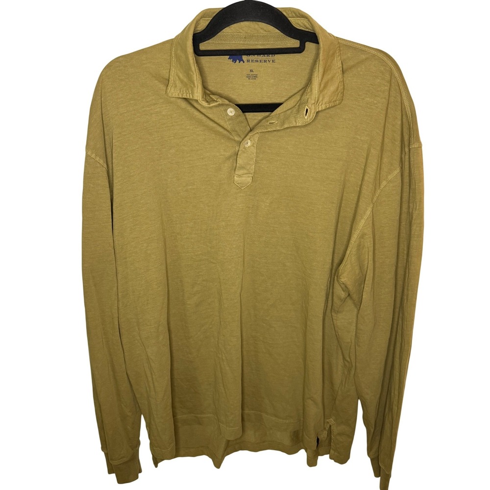 Onward Reserve Men's Long‎ Sleeve Button Collared Shirt XL Cotton Cargo Khaki